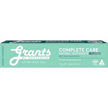 Grants Of Australia Complete Care Natural Toothpaste With Aloe & Mint 110g