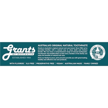 Grants Of Australia Complete Care Natural Toothpaste With Aloe & Mint 110g