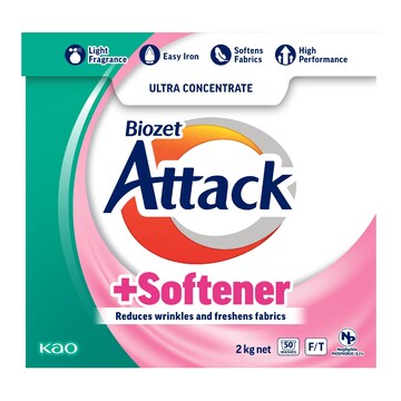 Biozet Attack Attack Laundry Powder With Softener 2kg