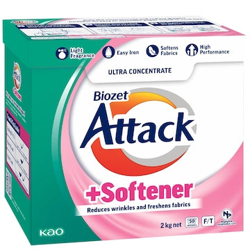 Biozet Attack Attack Laundry Powder With Softener 2kg