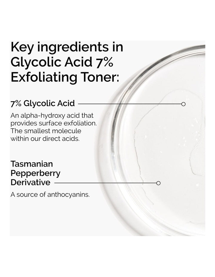Glycolic Acid 7% Exfoliating Toner for Brightening and Smoothing 240ml