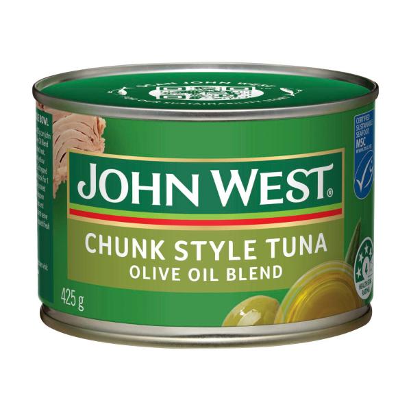 JOHN WEST TUNA:OLIVE OIL BLEND:.:425GRAM