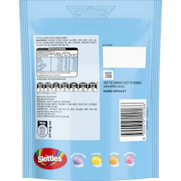 Skittles Cloudz Fruits Chewy Lollies 120g