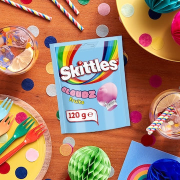 Skittles Cloudz Fruits Chewy Lollies 120g