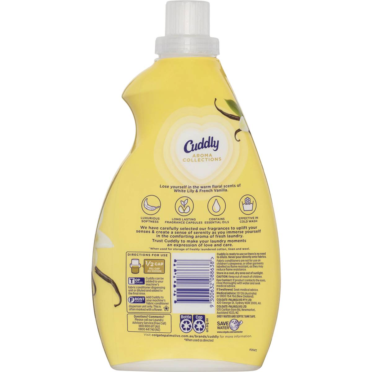 Cuddly Ultra Fabric Softener White Lily & Frnch Van 900ml