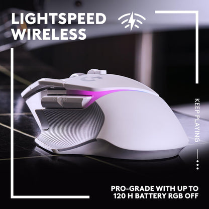 Logitech G502 X Plus Wireless RGB Gaming Mouse (White)