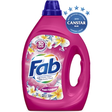 Fab Laundry Liquid Fresh Frangipani 2L