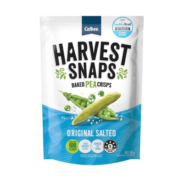HARVEST SNAPS PEA ORIGINAL SALTED 120G