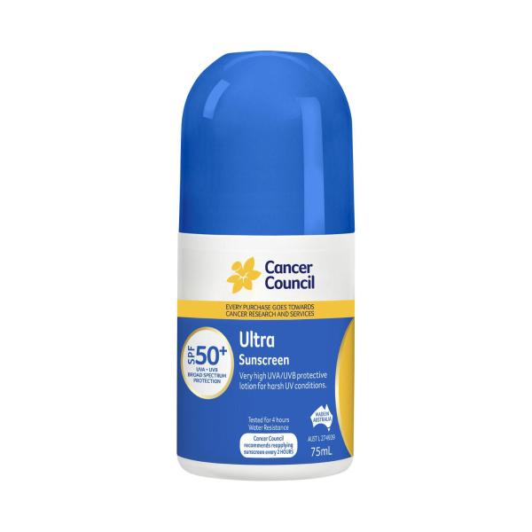 CANCER COUNCIL SPF 50+ ULTRA ROLLON SUNSCREEN