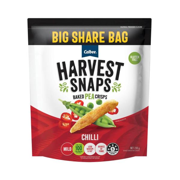 HARVEST SNAPS PEA CHILLI 230G