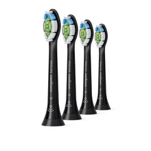 Philips Sonicare W2 Optimal White standard brush heads (Black) [4 pack]