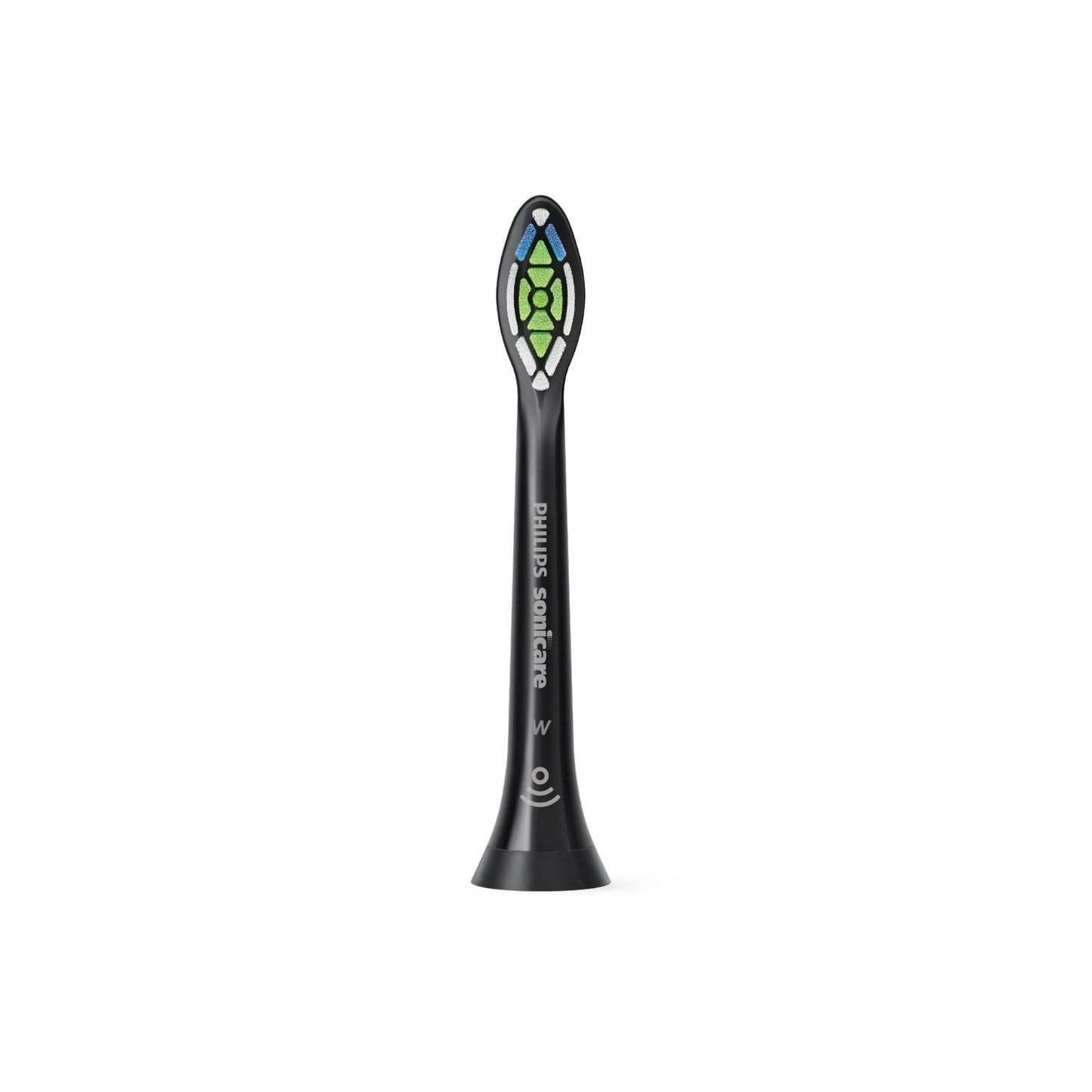 Philips Sonicare W2 Optimal White standard brush heads (Black) [4 pack]