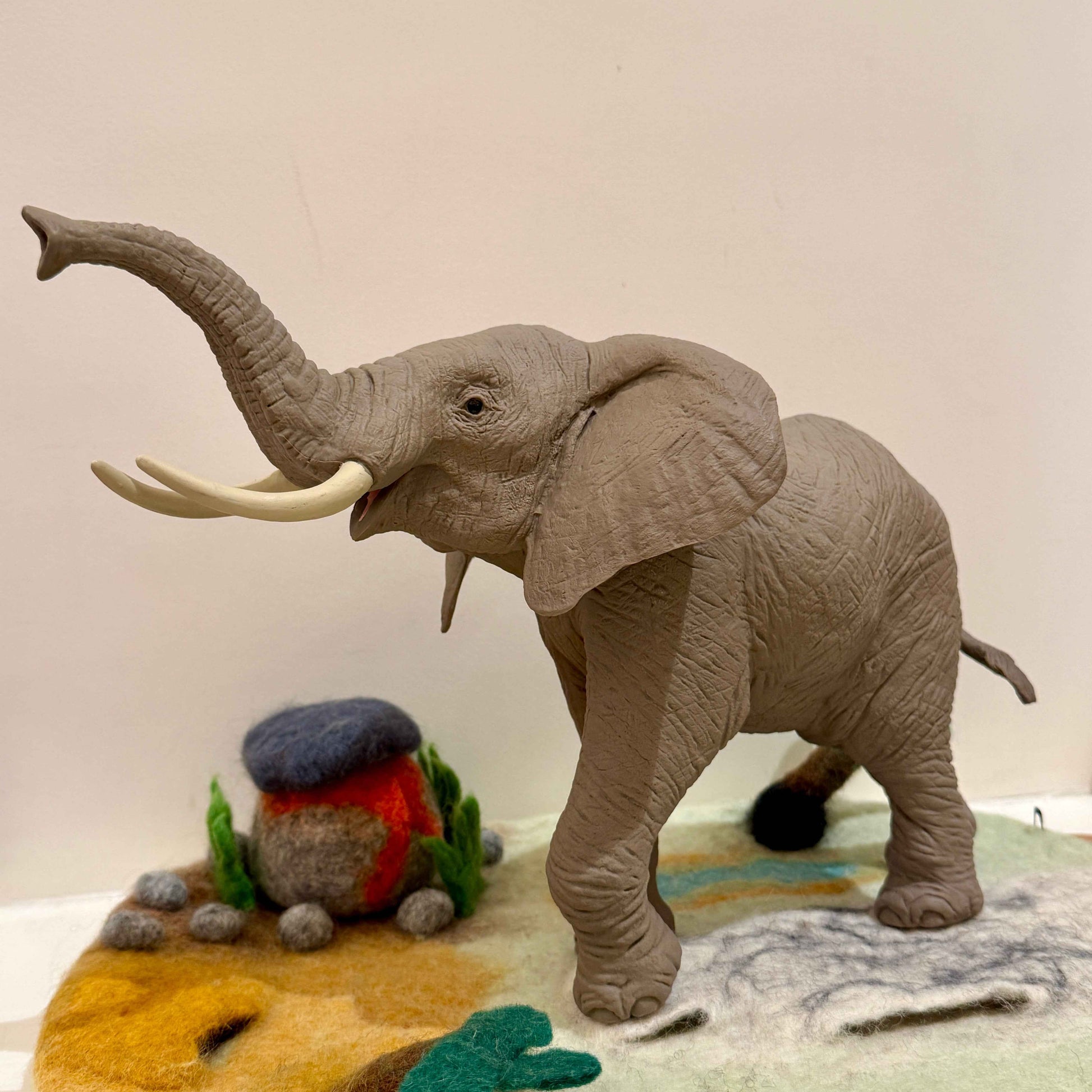 African Elephant Figurine by Safari Ltd Extra Large Safari Collection Animal Figurines 3yrs+