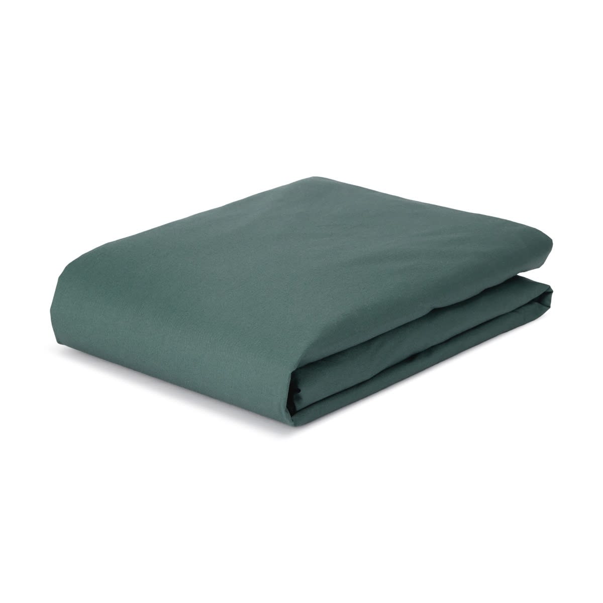 250 Thread Count Cotton Rich Fitted Sheet - Double Bed, Teal