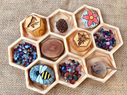 Beadiebug Large Wooden Trinket Tray Art and Craft for Kids 3yrs+