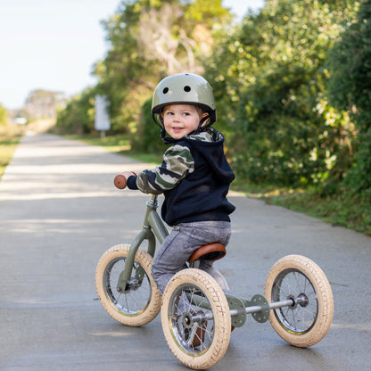CoConuts Helmet Vintage GREEN Small/Medium 51-55cm Kids Bike Helmet Best Seller 4yrs+