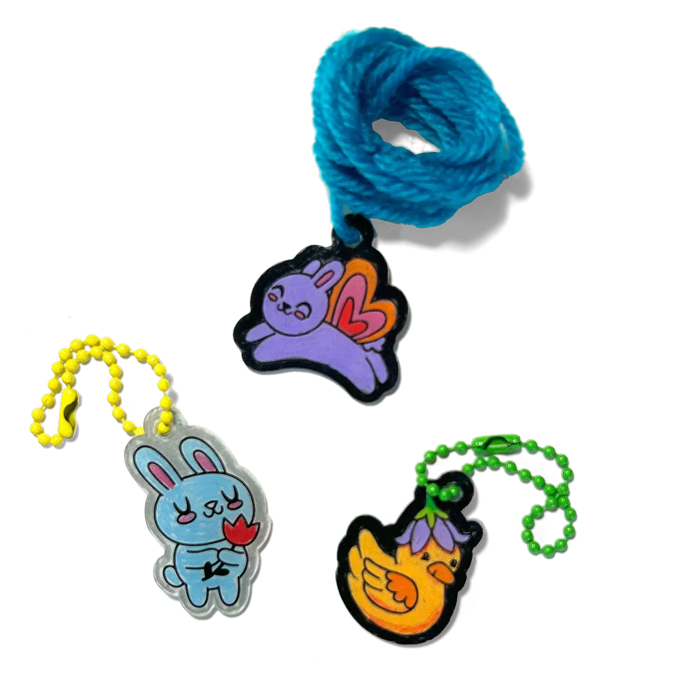 Ooly Shrink-Its Garden Pals DIY Shrink Art Kit Art and Craft for Kids Gift Idea for 6yrs+