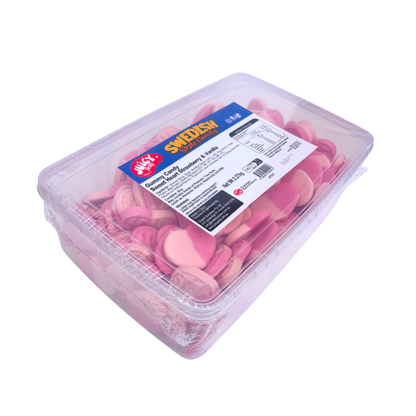 Swedish style candy sweet heart strawberry and vanilla 2.27kg