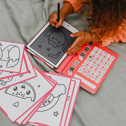 Interactive LCD Tracing Book Tablet 3 Designs KidyDraw-Mini by Kidywolf Travel Toys 4yrs+