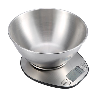 Stainless Steel Kitchen Scale with Bowl