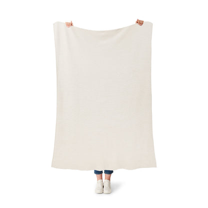 Chunky Knit Throw - Ivory