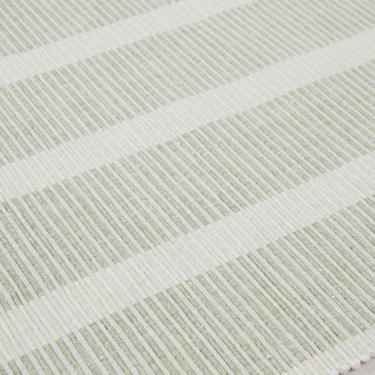 Green Ribbed Table Runner