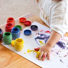 Honeysticks Australia Washable Finger Paints 6 Colours 55ml Toddler Art and Craft for Kids 12m+