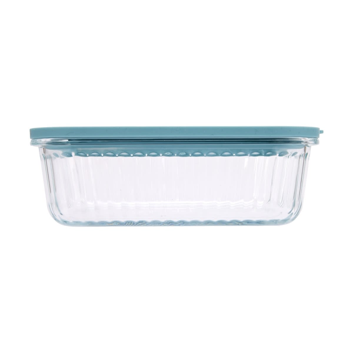 1.4L Ribbed Glass Container