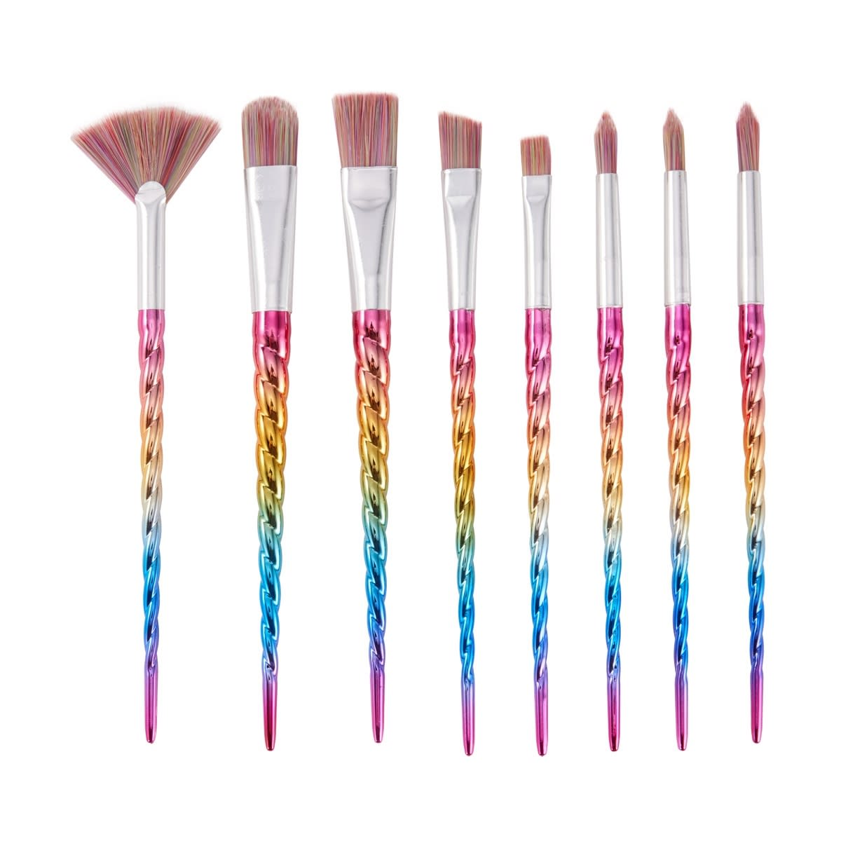 8 Pack Paint Brush Set - Iridescent