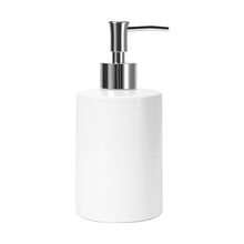 Ribbed Soap Dispenser White
