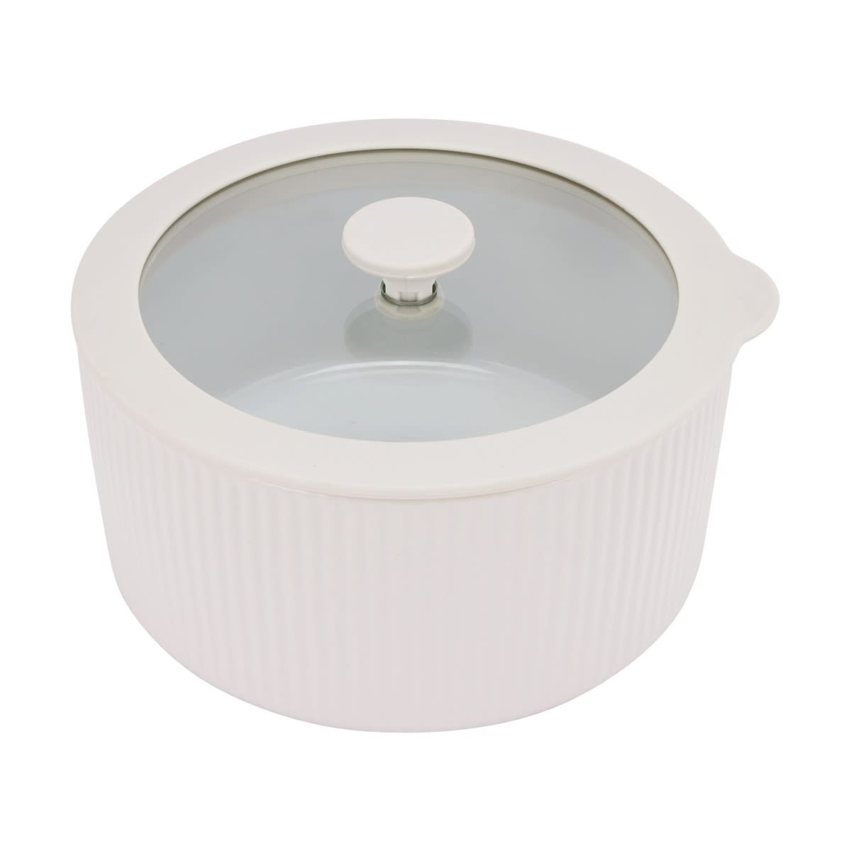800ml Porcelain Container with Glass Lid