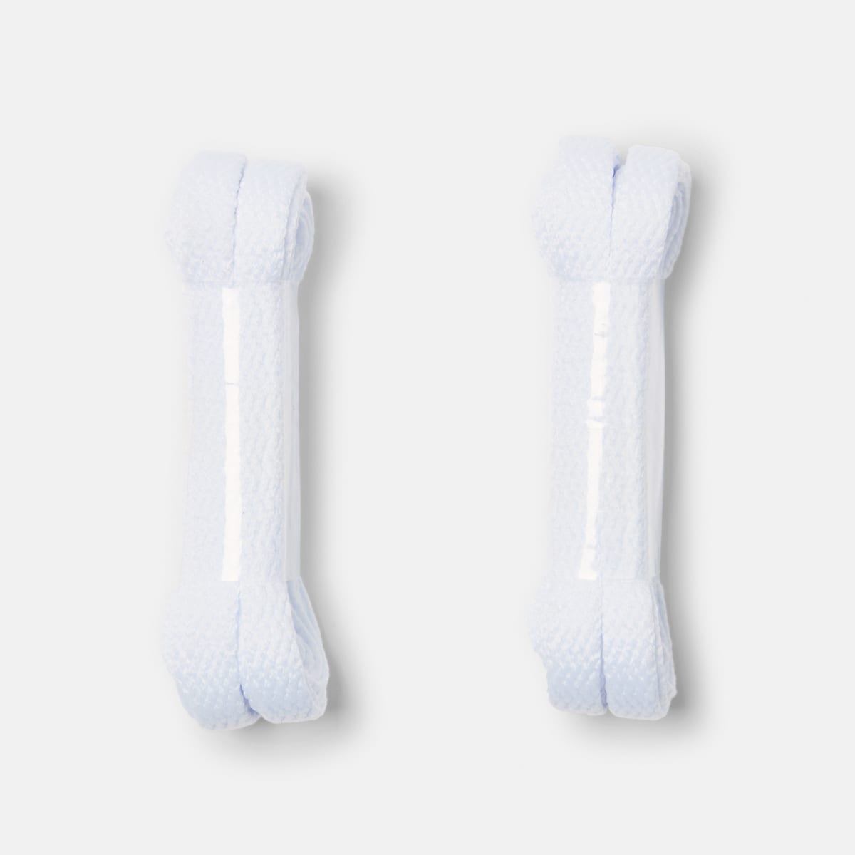 2 Pack Flat Laces - White