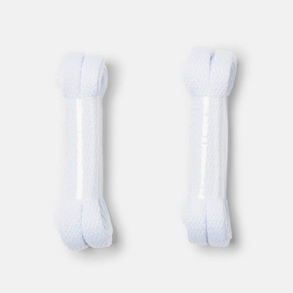 2 Pack Flat Laces - White