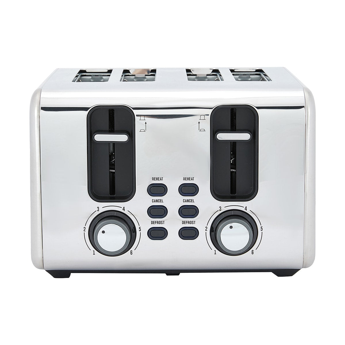 4 Slice Stainless Steel Toaster