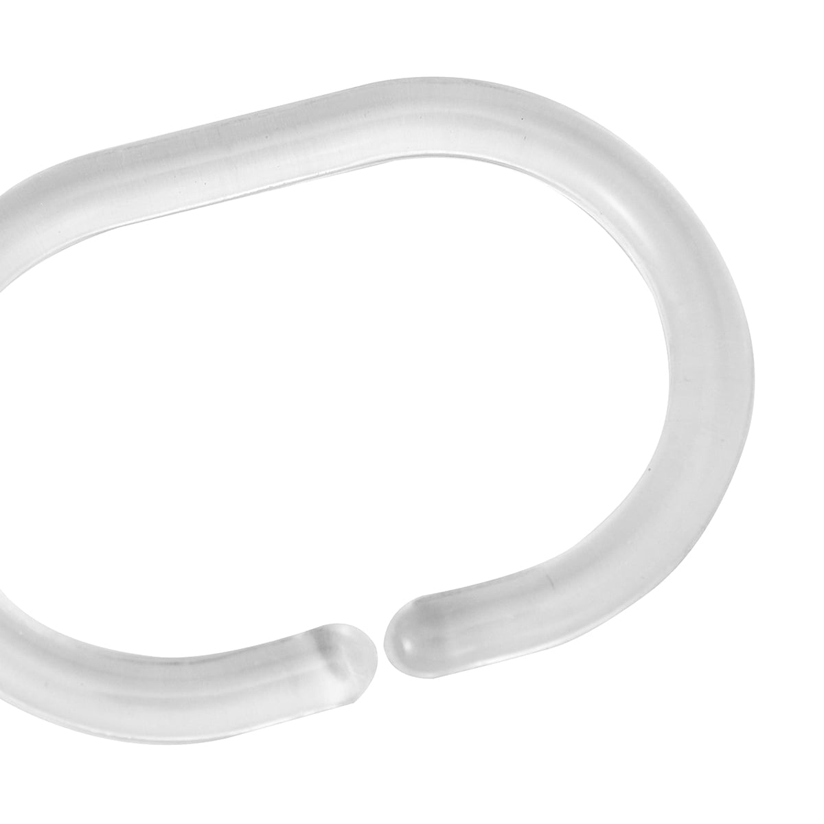 Clear Shower Curtain Rings - Pack of 12
