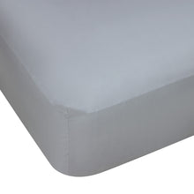 250 Thread Count Cotton Rich Fitted Sheet - Single Bed, Grey