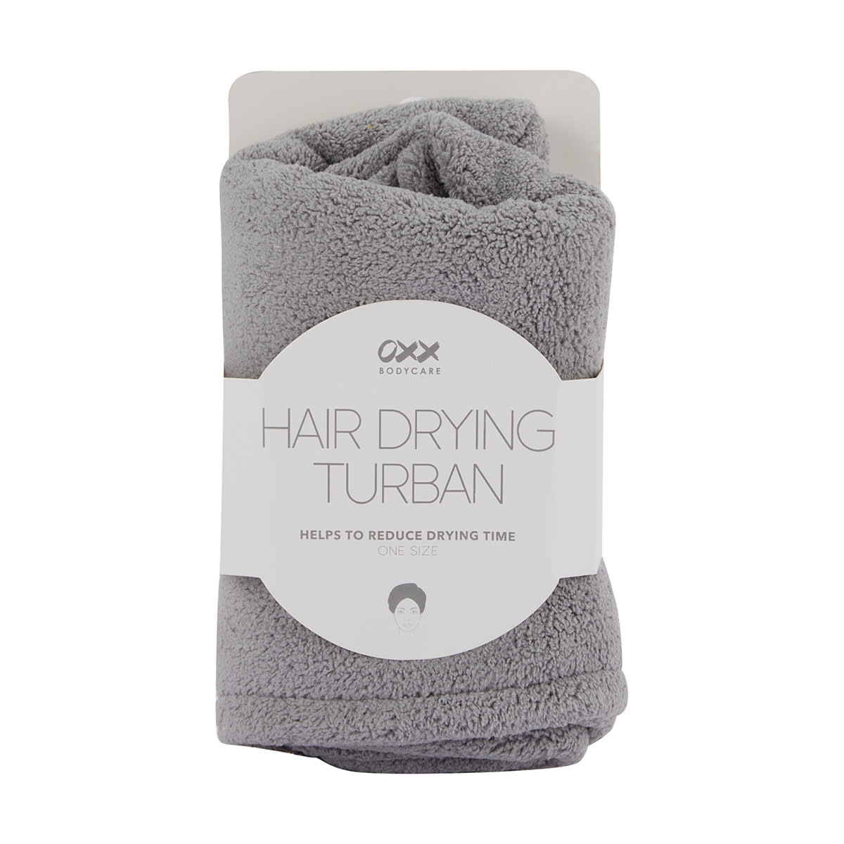 OXX Bodycare Hair Drying Turban - Grey