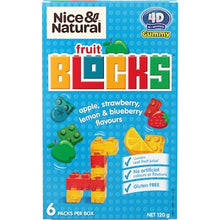 Nice & Natural Fruit Blocks Apple Strawberry Lemon & Raspberry 6 pack