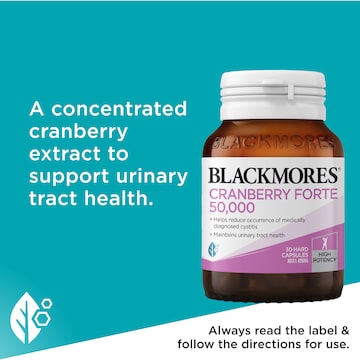 Blackmores Cranberry Forte 50000mg Capsules 30 pack