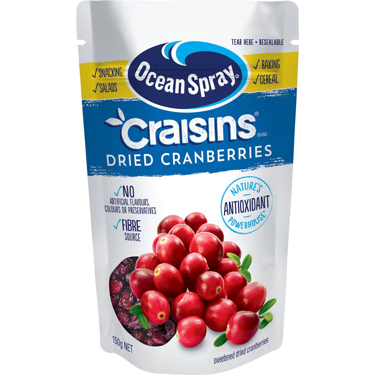 Ocean Spray Craisins Dried Cranberries 150g