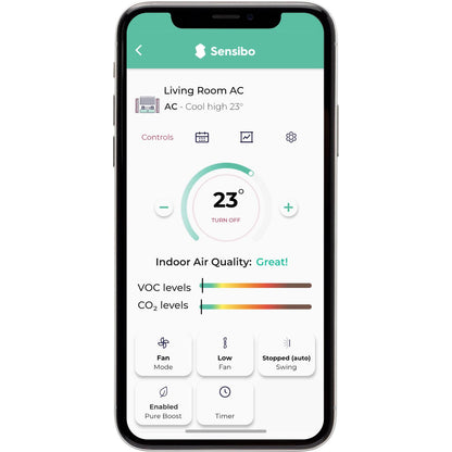 Sensibo Air Pro Wi-Fi Split System AC Controller w/ Air Quality Sensor
