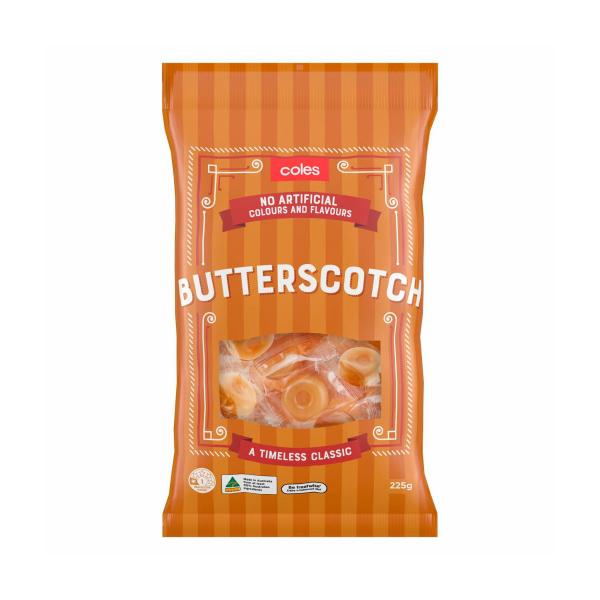 COLES BUTTERSCOTCH 225G