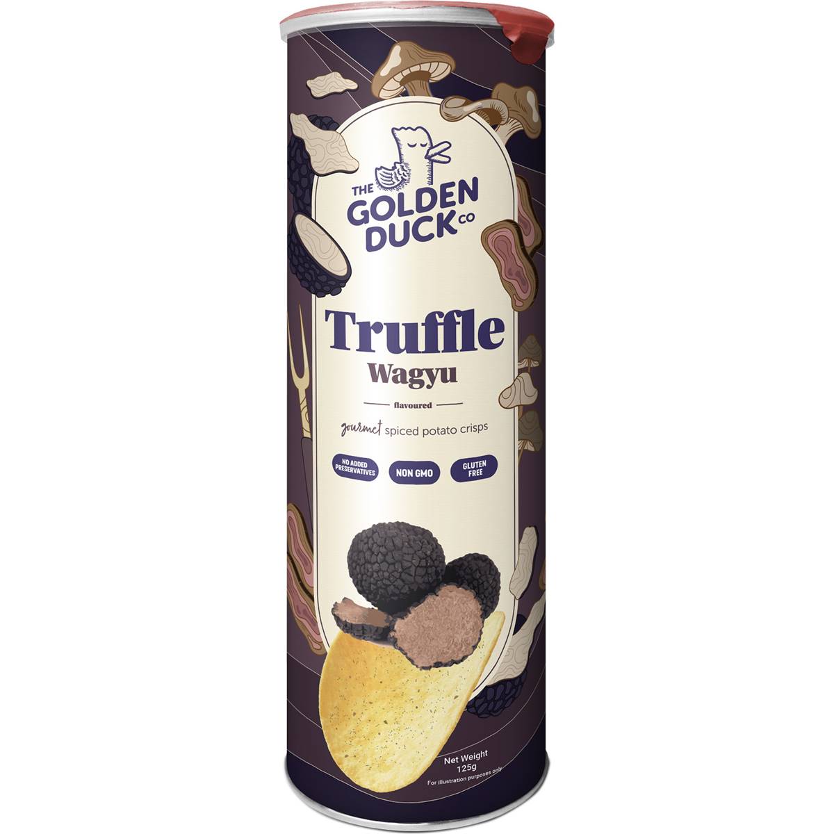 Golden Duck Truffle Wagyu Chips 125g