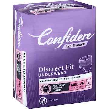 Confidere Incontinence Pants Womens Medium 9 pack