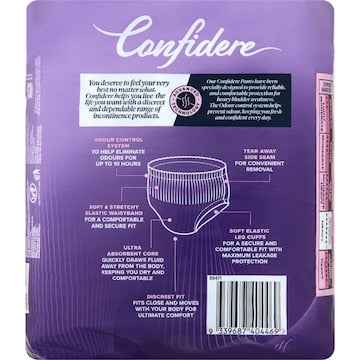 Confidere Incontinence Pants Womens Medium 9 pack
