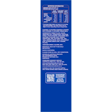 Oreo Mini Cookies Cadbury Caramilk Bags 10 pack 204g