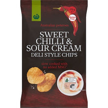 Woolworths Deli Style Potato Chips Sweet Chilli & Sour Cream 175g