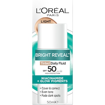 L'Oreal Paris Bright Reveal Tinted Daily Fluid SPF 50 Light 50mL