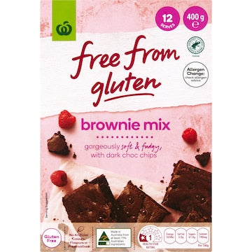 Free From Gluten Brownie Mix With Dark Choc Chips 400g