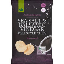 Woolworths Deli Style Potato Chips Sea Salt & Balsamic Vinegar 175g